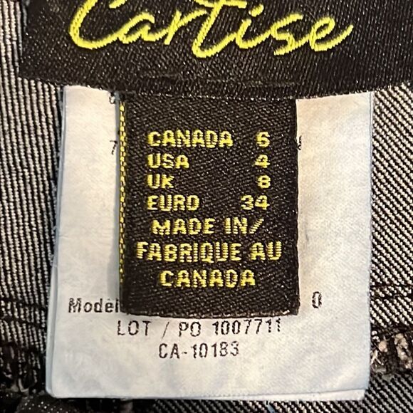 Cartise Black/Gold Animal Print Skinny Jeans Size 6 NWT - Picture 8 of 10